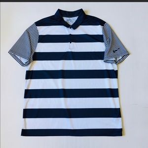 Nike Golf Dry-Fit Breathe Bold Stripe Polo XL